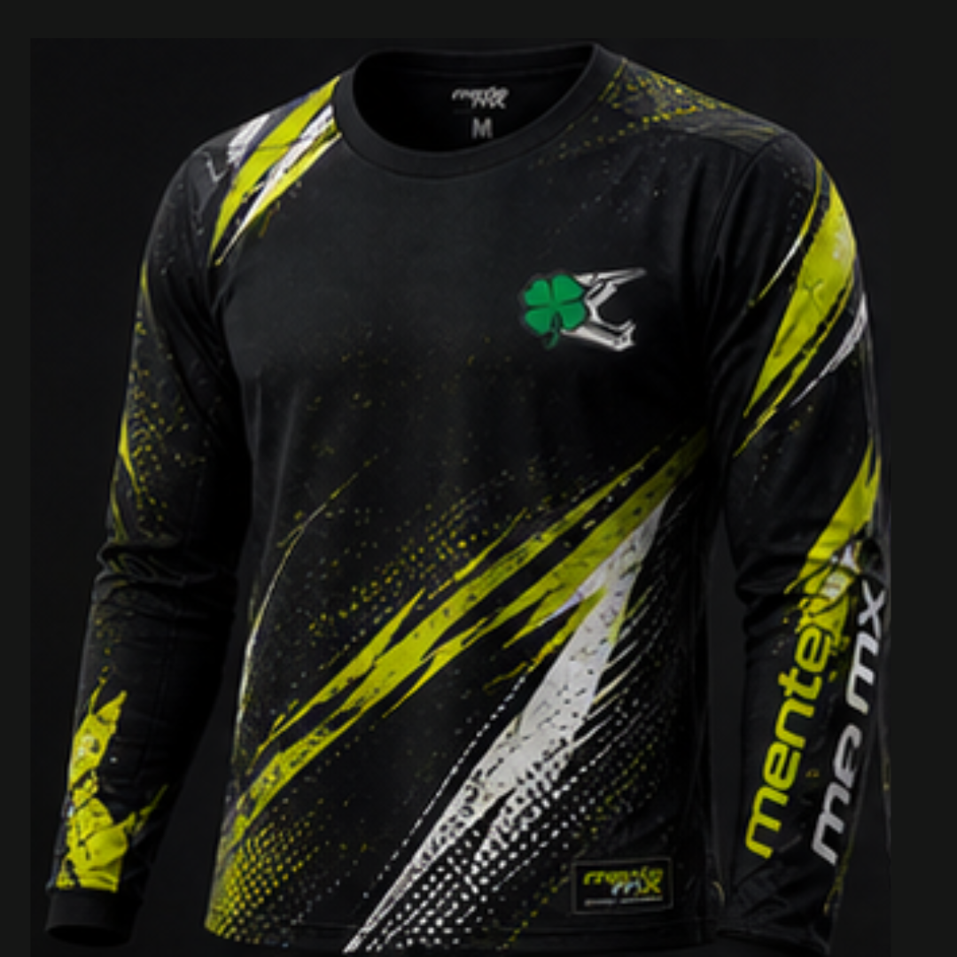 Camisa Rider Preto Amarelo - Frente